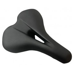 Сідло ONRIDE Plucky, сталеві рамки, 250х195 мм, з отвором, чорний