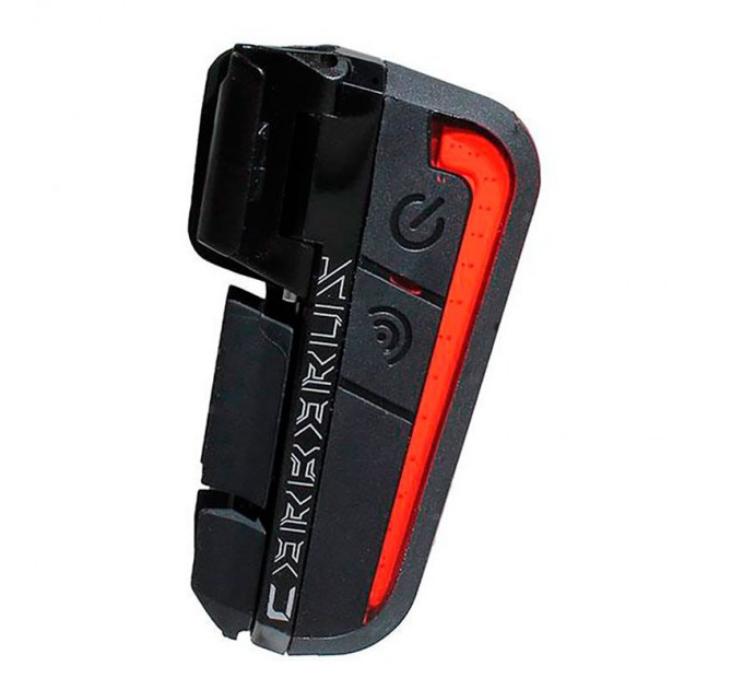 Мигалка задняя Moon Cerberus 150 люмен, встроенный аккум, USB TYPE-C кабель, черная