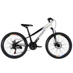 Велосипед ST 24" SPACE MARS DD FR 2026 чорний з білим