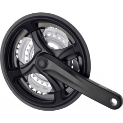 Комплект шатунів PROWHEEL TY-CM99, 170mm, 28/38/48T, захист ланцюга, зірки сталь, під квадрат, black