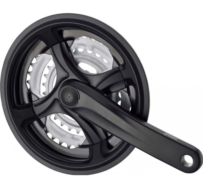 Комплект шатунів PROWHEEL TY-CM99, 170mm, 28/38/48T, захист ланцюга, зірки сталь, під квадрат, black