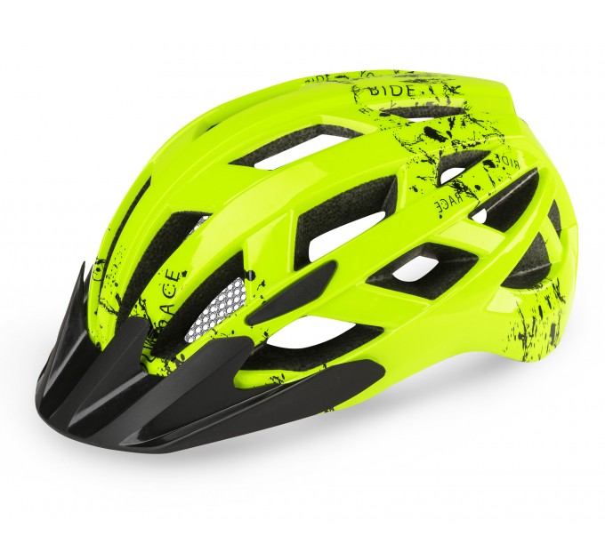 Шолом R2 Lumen junior флуоресцентно жовтий, чорний глянцевий Шолом R2 Lumen junior флуоресцентно жовтий, чорний глянцевий