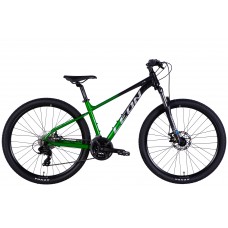 Велосипед AL 27,5" Leon XC 105 DD CS 2025 чорний з зеленим