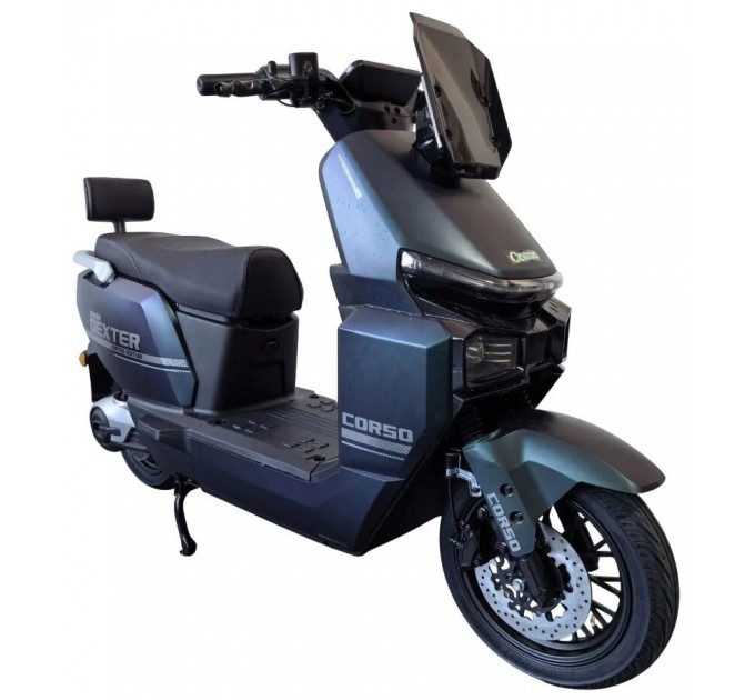 Велосипед 12" Corso Dexter 72V 35Ah 2000W 2026 сіро-зелений