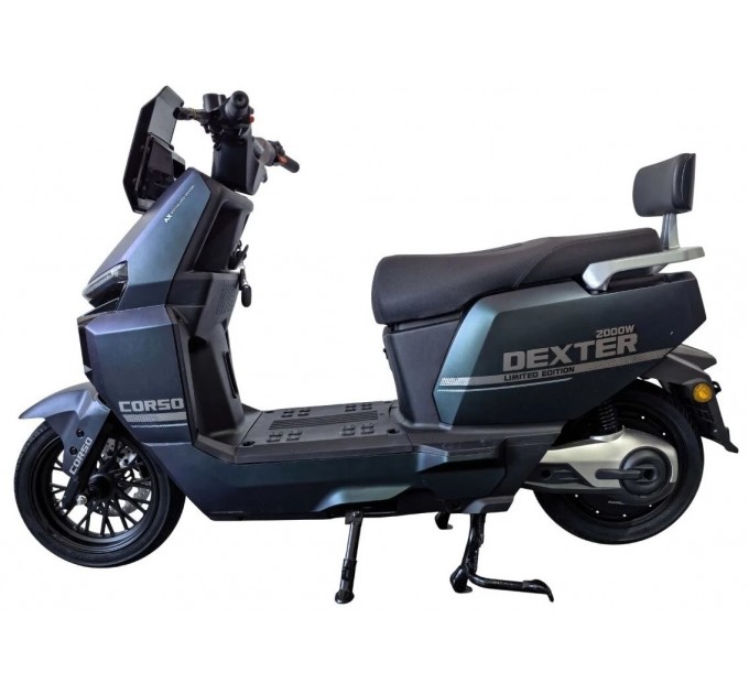 Велосипед 12" Corso Dexter 72V 35Ah 2000W 2026 сіро-зелений
