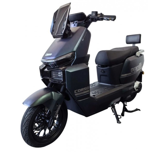 Велосипед 12" Corso Dexter 72V 35Ah 2000W 2026 сіро-зелений
