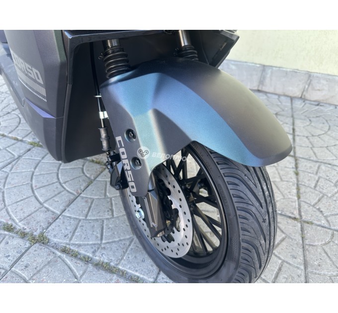 Велосипед 12" Corso Dexter 72V 35Ah 2000W 2026 сіро-зелений