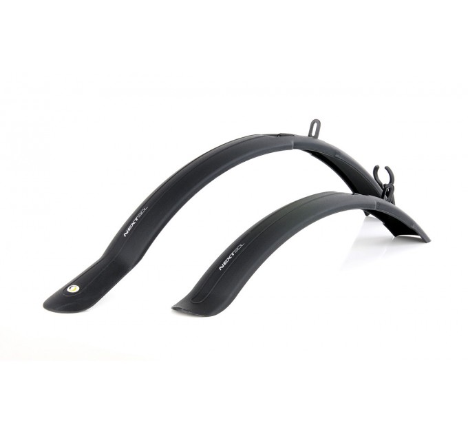 Комплект крил 26"-28" SIMPLA Next SDL, довга скоба заднього кріплення, чорні