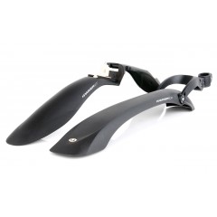 Комплект крил 24"-29" SIMPLA Hammer SDE, кріплення заднього крила хомутом на 2 болта, чорні з білим