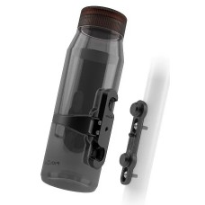 Фляга с коннектором и базой FIDLOCK TWIST bottle 700 мл., прозрачный / черный