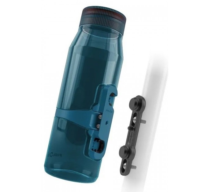 Фляга з конектором та базою FIDLOCK TWIST bottle 700мл., прозорий / синій