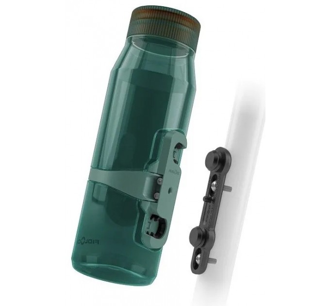 Фляга з конектором та базою FIDLOCK TWIST bottle 700мл., прозорий / зелений