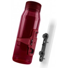 Фляга с коннектором и базой FIDLOCK TWIST bottle 700мл., прозрачный / красный
