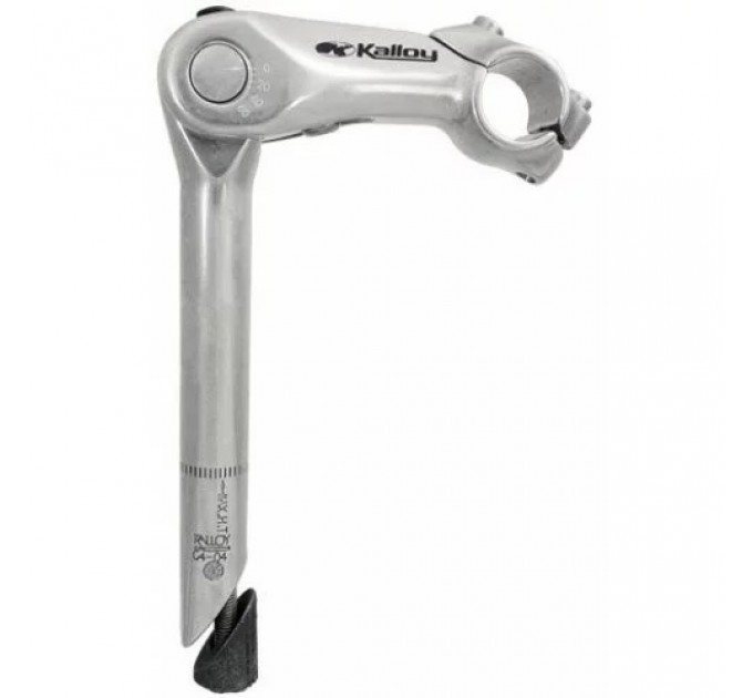 Винос керма Kalloy "UNO" SKL різьбовий 22,2 мм довжина: 60/80/100мм, висота:150 мм, сріблястий