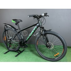 Велосипед 26" Avanti PREMIER 2024 черный с зеленым