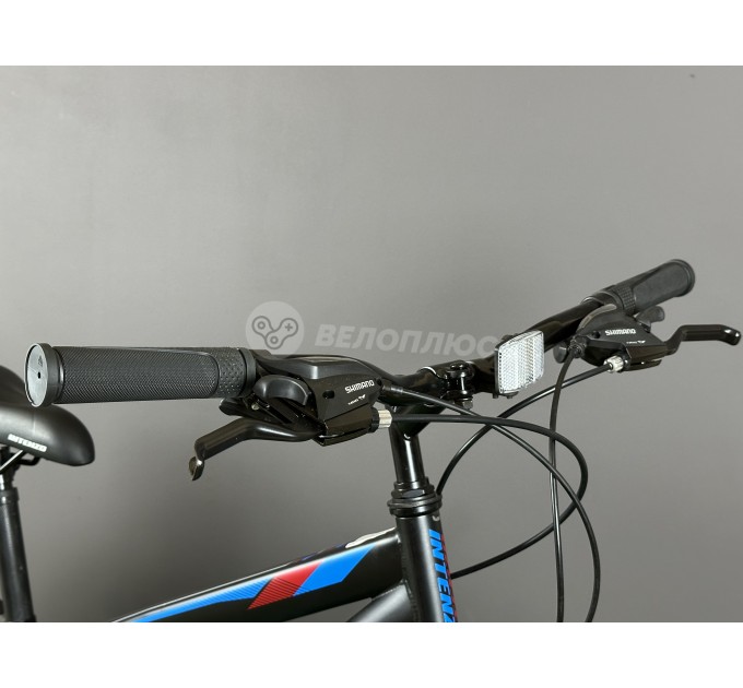 Велосипед 24" Intenzo FORSAGE DISK 2024 черный с красным и синим