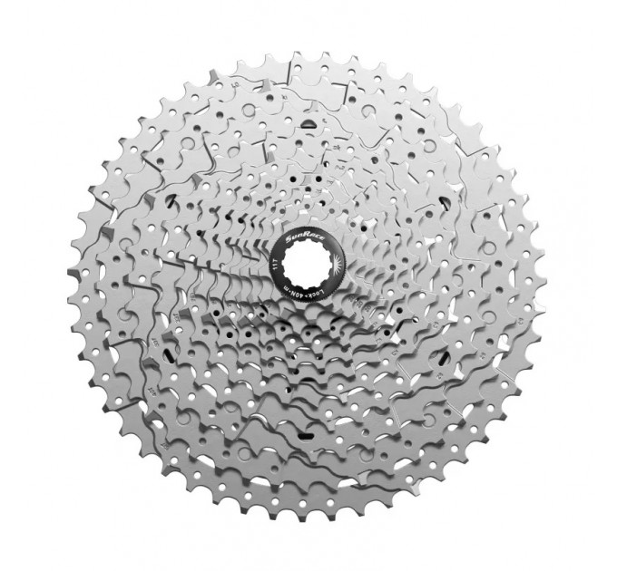 Касета 12-k 11-51T SUN RACE MZ600 MTB сталевий павук, Metallic Silver