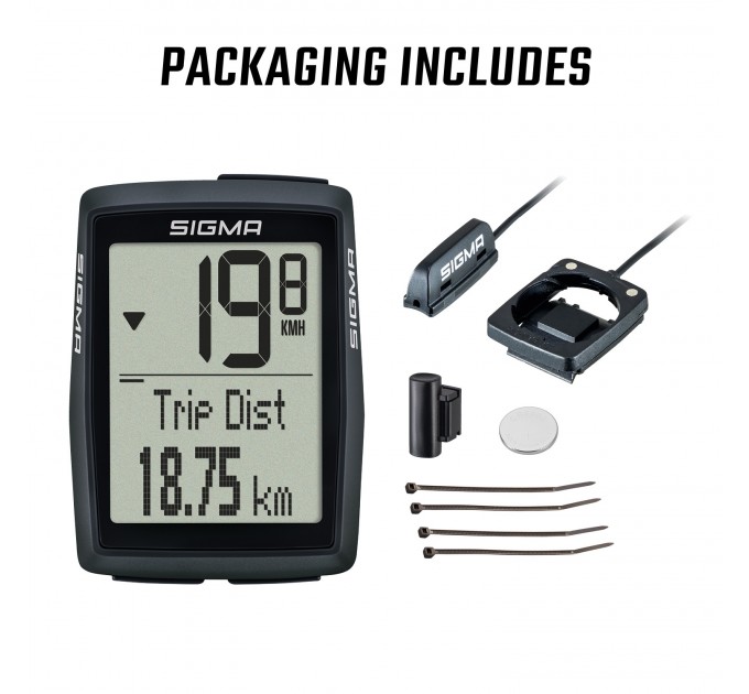 Велокомп'ютер бездротовий BC 14.0 WR Sigma Sport, чорний