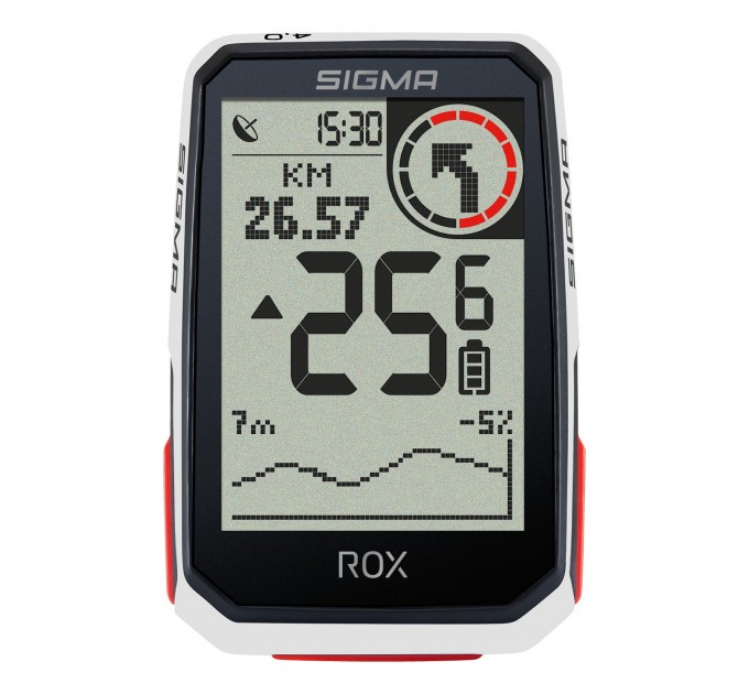 Велокомп'ютер бездротовий ROX 4.0 White Sigma Sport, білий