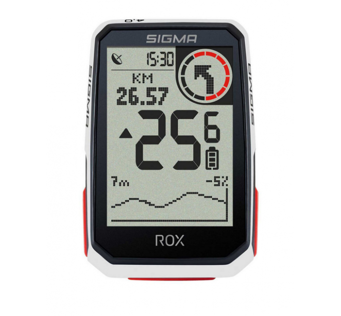 Велокомп'ютер бездротовий ROX 4.0 White Sigma Sport, білий