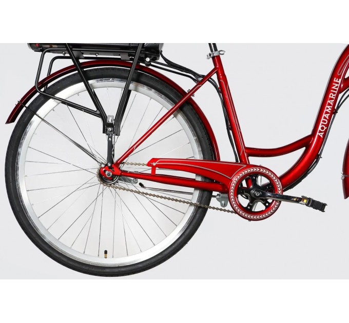 Велосипед ST 28" Dorozhnik eAQUAMARINE BH 36V 13Ah 500W 2026 бордовий