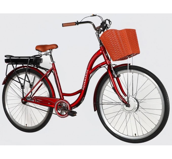 Велосипед ST 28" Dorozhnik eAQUAMARINE BH 36V 13Ah 500W 2026 бордовий