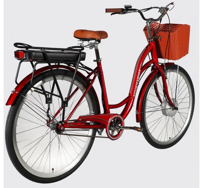 Велосипед ST 28" Dorozhnik eAQUAMARINE BH 36V 13Ah 500W 2026 бордовий