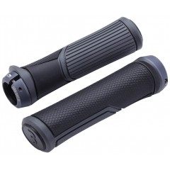 Ручки руля BBB BHG-96 "Cobra" 142мм черно-серые с замком (8716683111309)