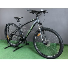 Велосипед 29" Spelli SX-4700 2025 темно-серый с зеленым