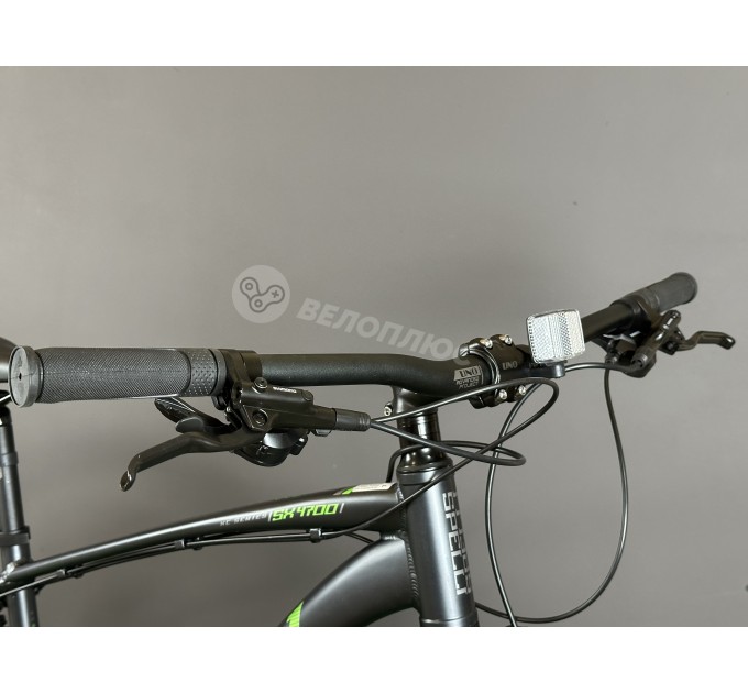 Велосипед 29" Spelli SX-4700 2025 темно-сірий із зеленим