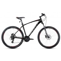 Велосипед 29" Spelli SX-4700 2025 чорно-сірий з червоним