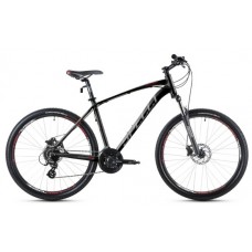 Велосипед 29" Spelli SX-4700 2025 черно-серый с красным