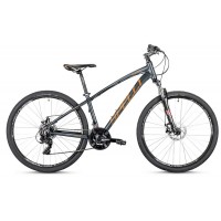 Велосипед 27,5" Spelli SX-2700 2025 темно-сірий з помаранчевим