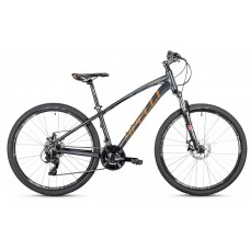 Велосипед 27,5" Spelli SX-2700 2025 темно-сірий з помаранчевим
