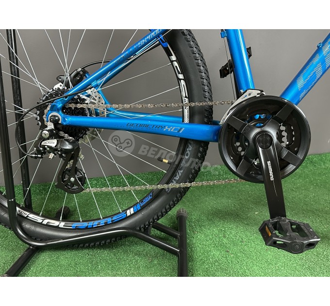 Велосипед 26" Spelli SX-4700 2025 синий с серым