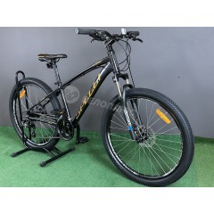 Велосипед 26" Spelli SX-2700 2025 темно-сірий із жовтим