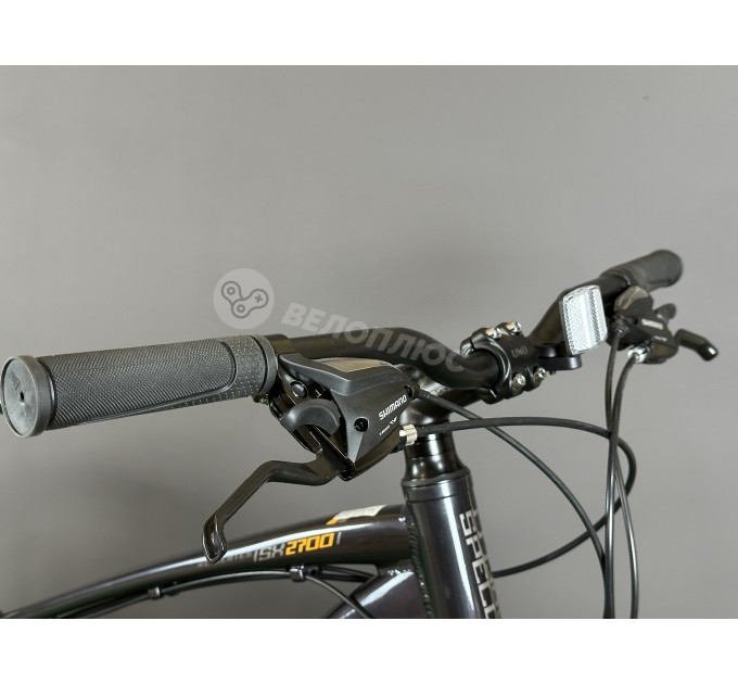 Велосипед 26" Spelli SX-2700 2025 темно-сірий із жовтим