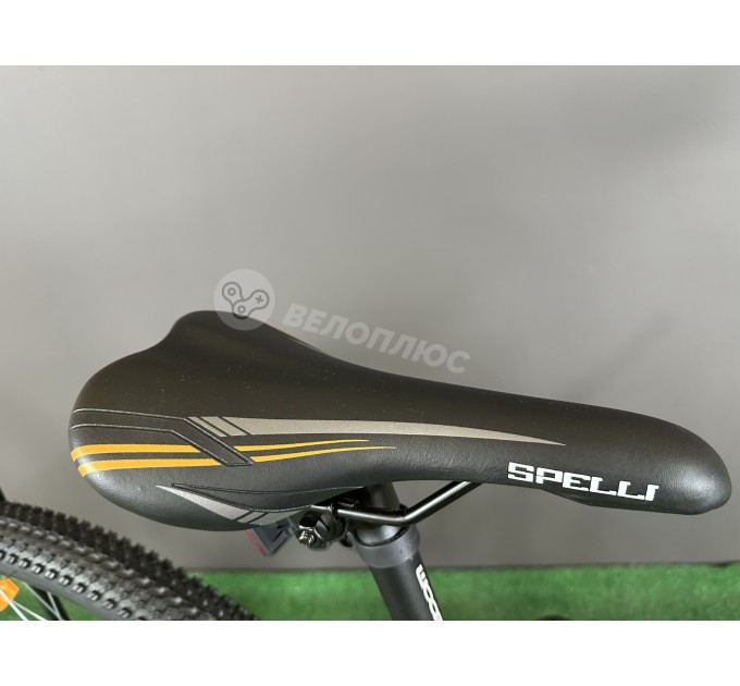 Велосипед 26" Spelli SX-2700 2025 темно-сірий із жовтим