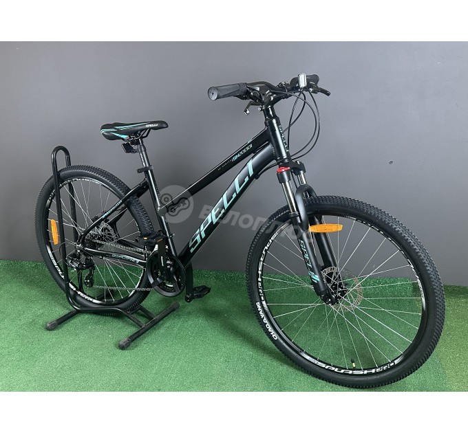 Велосипед 26" Spelli SX-2000 LADY 2025 чорно-м`ятний