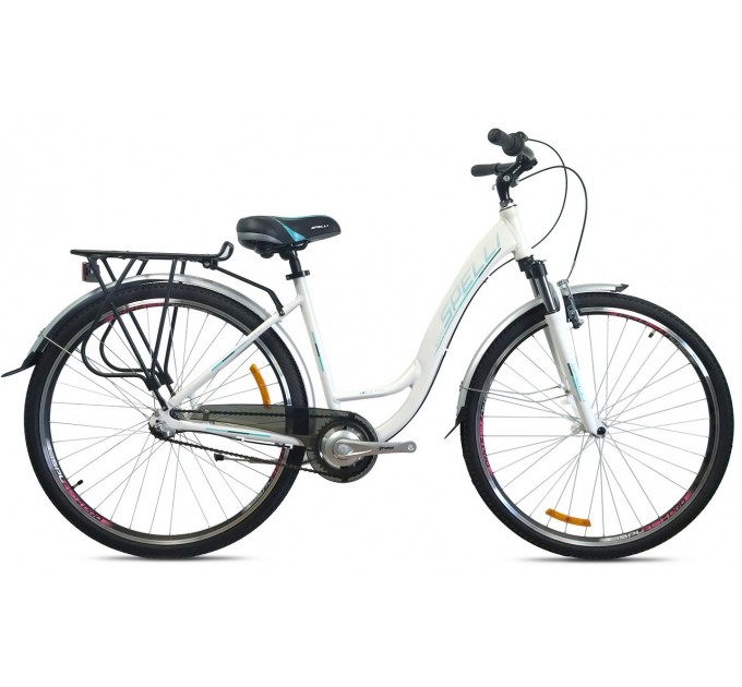 Велосипед 26" Spelli CITY NEXUS 2025 бело-синий Велосипед 26" Spelli CITY NEXUS 2025 бело-синий