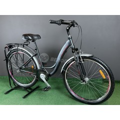 Велосипед 26" Spelli CITY NEXUS 2025 сіро-червоний