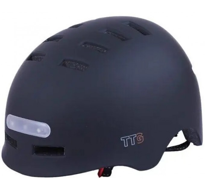 Шолом TTG GTS-H-039 чорний з габаритним ліхтарем Шолом TTG GTS-H-039 чорний з габаритним ліхтарем