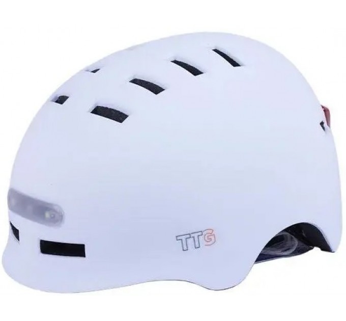 Шолом TTG GTS-H-039 білий з габаритним ліхтарем