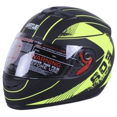 Шолом VIRTUE MD-803 чорний мат з жовтим