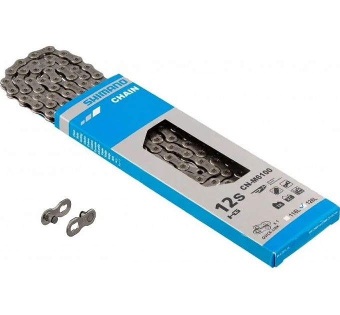 Ланцюг SHIMANO CN-M6100-10, 12шв. 124 ланок