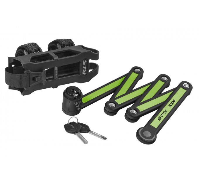 Замок сегментний KLS Fold 30 під ключ 3,5х750 мм зелений Замок сегментний KLS Fold 30 під ключ 3,5х750 мм зелений