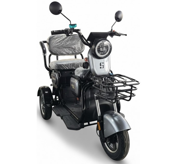 Велосипед триколісний 8" SPACE METEOR 72V 20Ah 1000W 2026 сірий