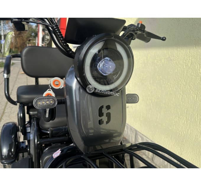 Велосипед триколісний 8" SPACE METEOR 72V 20Ah 1000W 2026 сірий
