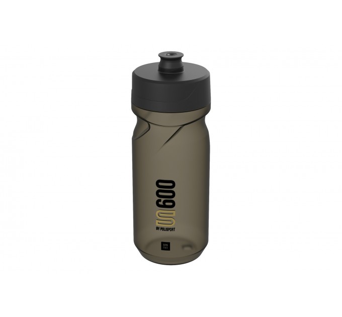 Фляга POLISPORT S600, 600мл, прозорий/чорний