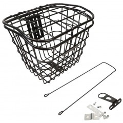 Кошик зі стійкою 24-28" 400L 25,4" CK-002B під болт і на рульову колонку, сталь,чорний